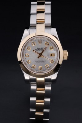 Rolex Top Replica 8717 Stainless Steel Strap Luxury Two Toned Watch 142