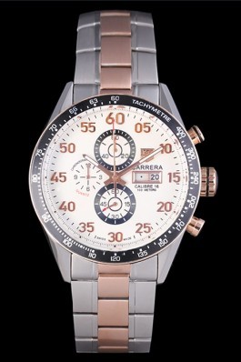 Tag Heuer Carrera Rose Gold and Stainless Steel Bracelet 801440