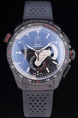Tag Top Replica 7485 Black Rubber Strap Heuer Swiss Carrera 17