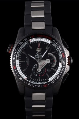 Tag Top Replica 7495 Stainless Steel Strap Carrera Luxury watch in ion-plated stainless steel case