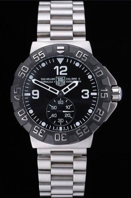 Tag Heuer Formula One Grande Date Black Dial Stainless Steel Bracelet 622284