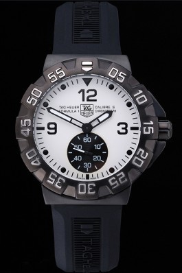 Tag Heuer Formula One Grande Date White Dial Rubber Bracelet 622276