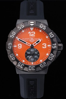 Tag Heuer Formula One Grande Date Orange Dial Rubber Bracelet 622278