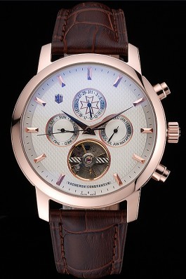 Vacheron Constantin Patrimony Traditionnelle Gold Case Brown Leather Strap 622303