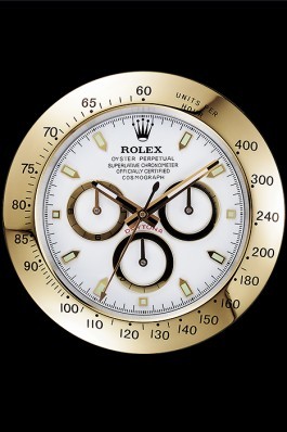Rolex Daytona Cosmograph Wall Clock Gold-White 621911