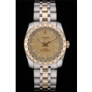 Swiss Tudor Classic Rose Gold Ribber Bezel Crystal Encrusted Golden Dial 80302