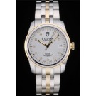 Swiss Tudor Classic Rose Gold Ribber Bezel Crystal Encrusted Silver Dial 80303