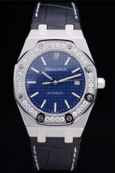 Audemars Top Replica 7661 Black Crocodile Leather Strap Piguet Royal Oak 207