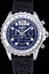 Breitling Professional Chronospace Blue Dial Rubber Bracelet 622504
