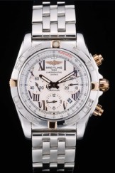 Swiss Breitling Certifie Stainless Steel Bezel White Dial 80289