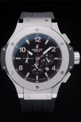Hublot Top Replica 8171 Black Rubber Strap Big Bang Steel Face Watch 35