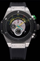 Hublot Big Bang Unico Bi-Retrograde Chrono King Stainless Steel Case Black Rubber Strap 622770