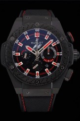 Swiss Hublot Big Bang Limited Edition Formula 1 Black And Red Dial Black Case Black Fabric Strap 622885