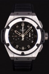 Swiss Hublot King Power Stainless Steel with Rubber Band shb11 621404