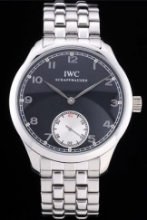 Iwc Top Replica 8242 Silver Stainless Steel Strap Schaffhausen 100