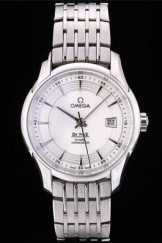 Omega Swiss DeVille Stainless Steel Bezel White Dial 7601