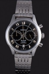 Omega DeVille Stainless Steel Links Black Dial 621560