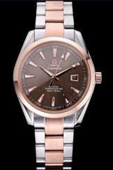 Omega Seamaster Brown Dial Two Tone 622168
