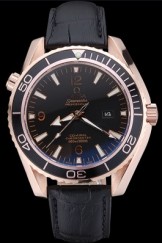 Omega Seamaster Planet Ocean Ceragold Black Dial 622389