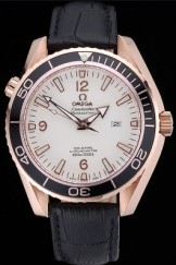 Omega Seamaster Planet Ocean Ceragold White Dial 622390