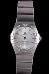 Omega Constellation Grey Dial Stainless Steel Band 621458