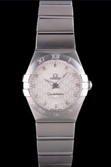 Omega Constellation Beige Dial with Omega Logo Stainless Steel Band 621459