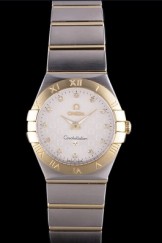 Omega Constellation Gold Bezel Two Tone Band som94 621474