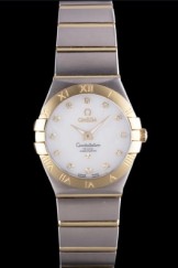 Omega Constellation Gold Bezel Two Tone Band som96 621476