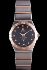 Omega Constellation Rose Gold Bezel Two Tone Band som99 621479