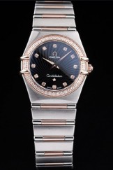 Omega Top Replica 8490 Stainless Steel Strap Gold Swiss Constellation Luxury Watch