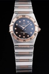 Omega Top Replica 8495 Stainless Steel Strap Constellation Black Luxury Watch