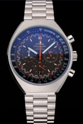 Omega Speedmaster Mark II Black And Red Dial Stainless Steel Case And Bracelet 622811