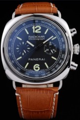 Brown Top Replica 8603 Brown Leather Strap Leather Panerai Radiomir Luxury Watch