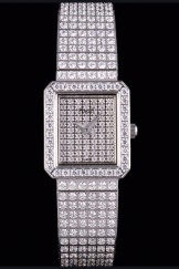 Piaget Swiss Limelight Diamonds Encrusted Stainless Steel Watch 80294