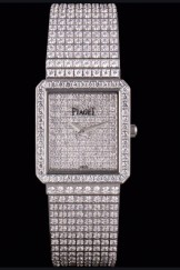Piaget Swiss Limelight Diamonds Encrusted Stainless Steel Watch 80295