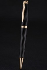 Rolex Rose Gold Rimmed Black Ballpoint Pen 622802