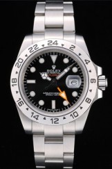 Rolex Swiss Top Replica 9209 Explorer Stainless Steel Bezel Black Dial Tachymeter