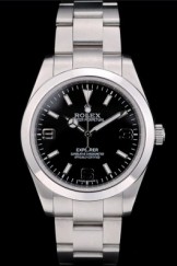 Rolex Explorer Top Replica 9187 Stainless Steel Bezel Black Dial 41984