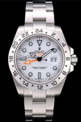 Rolex Swiss Top Replica 9208 Explorer Stainless Steel Bezel White Dial Tachymeter