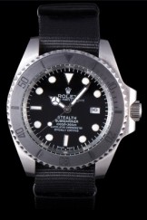 Rolex Submariner STEALTH MK IV Black Fabric Band rl424 621386