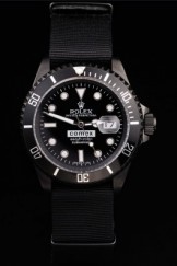 Black Top Replica 8888 Black Leather Strap Submariner Luxury Watch 260