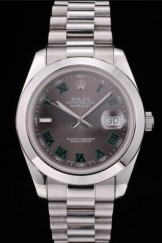 Rolex DateJust Grey Dial Stainless Steel Strap 41982