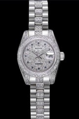 Swiss Rolex DateJust Diamond Dial Stainless Steel 622021