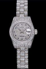 Swiss Rolex DateJust Diamond Dial Stainless Steel 622022