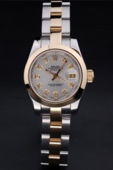 Rolex Top Replica 8717 Stainless Steel Strap Luxury Two Toned Watch 142