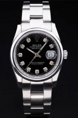 Rolex Top Replica 8689 Stainless Steel Strap Luxury Silver Watch