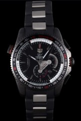 Tag Top Replica 7495 Stainless Steel Strap Carrera Luxury watch in ion-plated stainless steel case