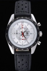 Tag Top Replica 7527 Black Leather Strap Heuer Carrera 88