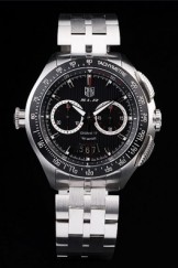 Tag Top Replica 7480 Silver Stainless Steel Strap Swiss SLR Black Luxury Watch