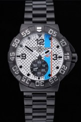 Tag Heuer Formula One Special Gulf Edition White And Blue Dial Ion Plated Steinless Steel Bracelet 622289